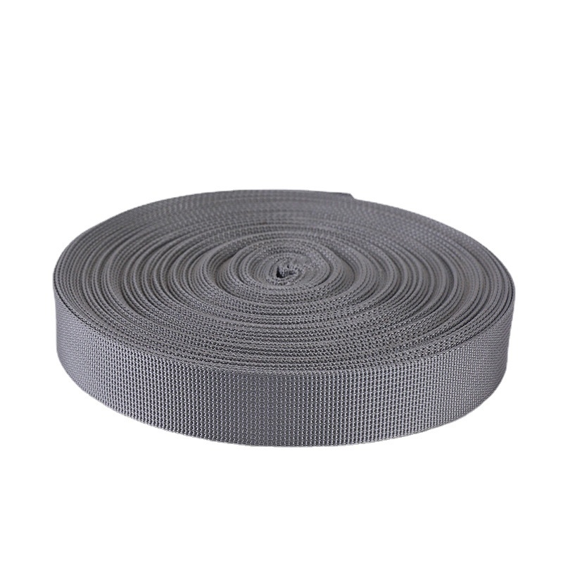 Bandă din nylon imitativă cu model herringbone — curele pentru rucsac, bandă de legare, curea pentru scaun; Brand: bissin webbing; Aplicații: rucsaci, curele, corturi, genți, lese pentru animale