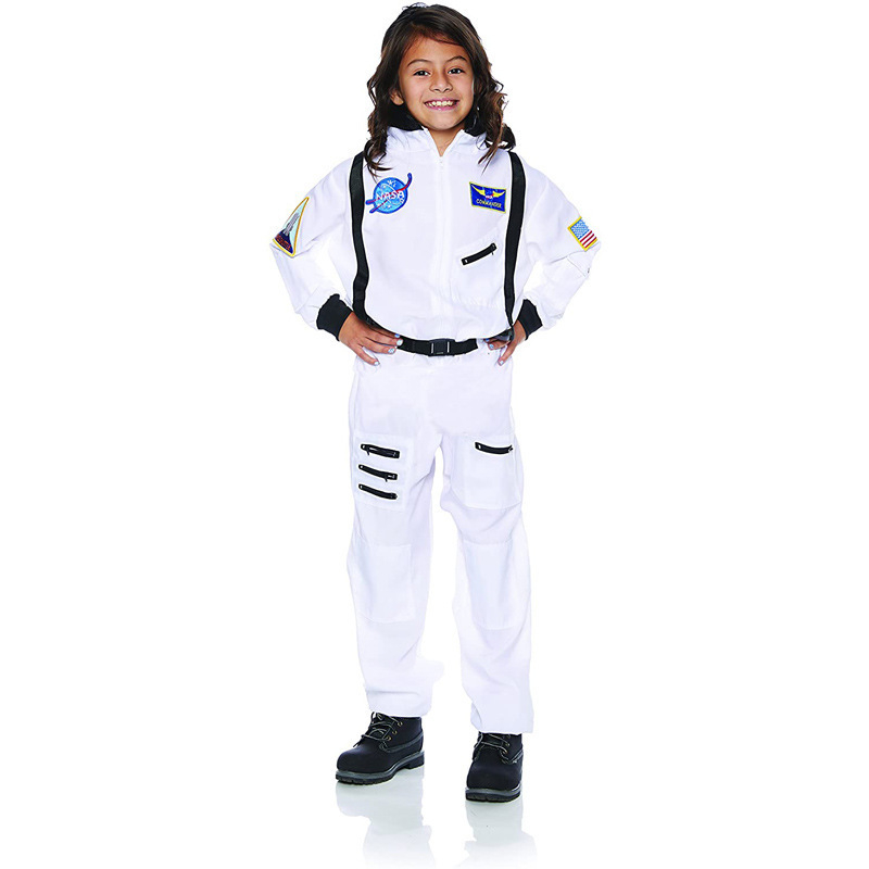 Astronaut kostim za Halloween cosplay – unisex, za odrasle i djecu, tkanina od pamukove smjese, proljeće 2025
