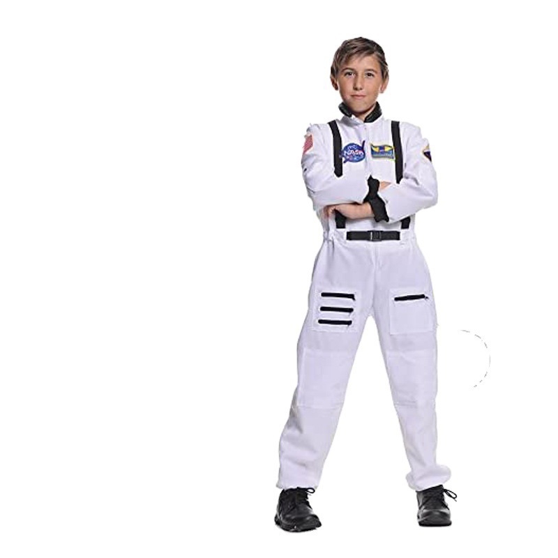 Astronaut kostim za Halloween cosplay – unisex, za odrasle i djecu, tkanina od pamukove smjese, proljeće 2025