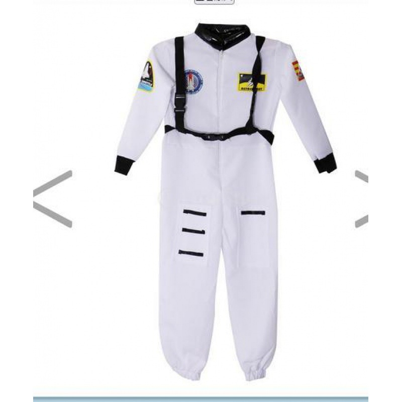 Astronaut kostim za Halloween cosplay – unisex, za odrasle i djecu, tkanina od pamukove smjese, proljeće 2025