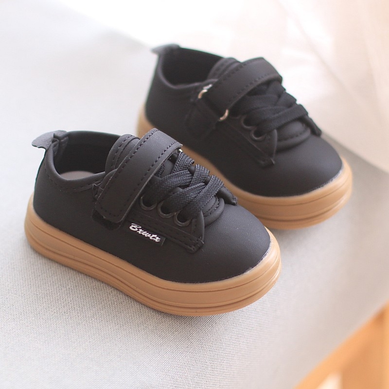 Patice za bebe za hodanje, 12–36 mjeseci, jesen, unisex, sintetička koža, mekana potplata, Velcro zatvarač, protuklizni, prozračni