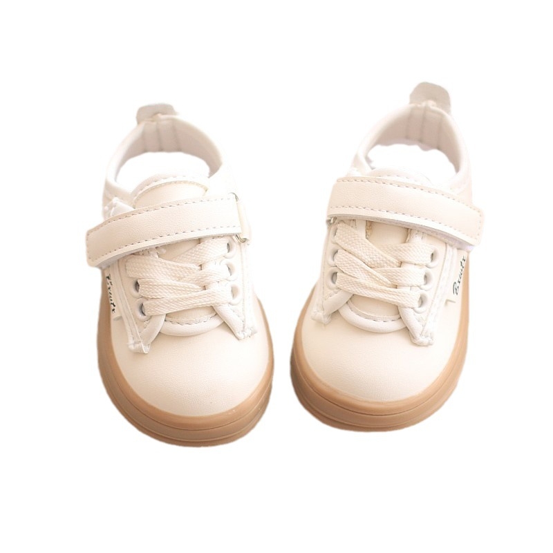 Patice za bebe za hodanje, 12–36 mjeseci, jesen, unisex, sintetička koža, mekana potplata, Velcro zatvarač, protuklizni, prozračni