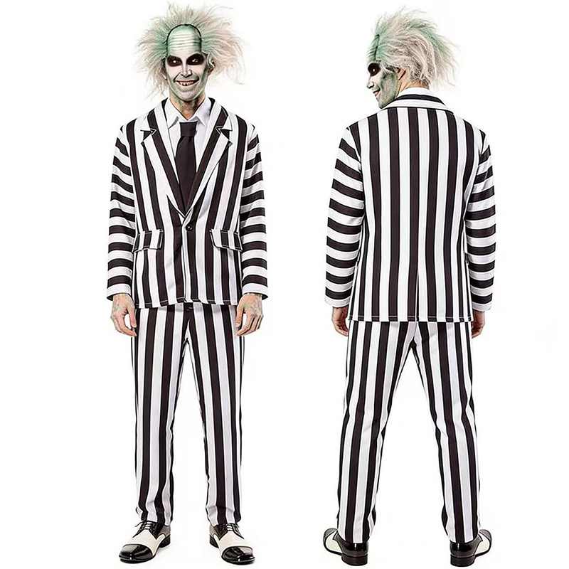 Cosplay set - prugasti kostim, mješavina pamuka 80%, unisex, proljeće 2024