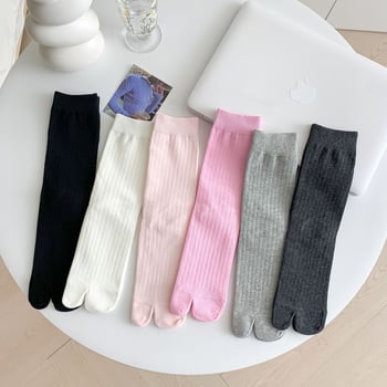 Ženske tabi čarape s odjeljenim prstima, 70–80% pamuk, srednja duljina, japanski stil, upijanje znoja