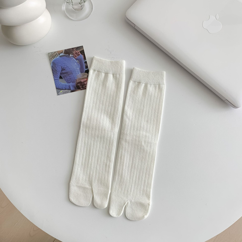 Ženske tabi čarape s odjeljenim prstima, 70–80% pamuk, srednja duljina, japanski stil, upijanje znoja