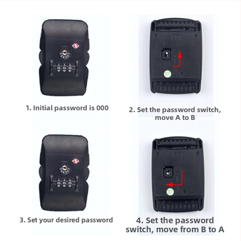 Accesorii pentru bagaje din ABS, blocare TSA cu parolă, cataramă 5.0 rezistentă la uzură, marca Yifeng