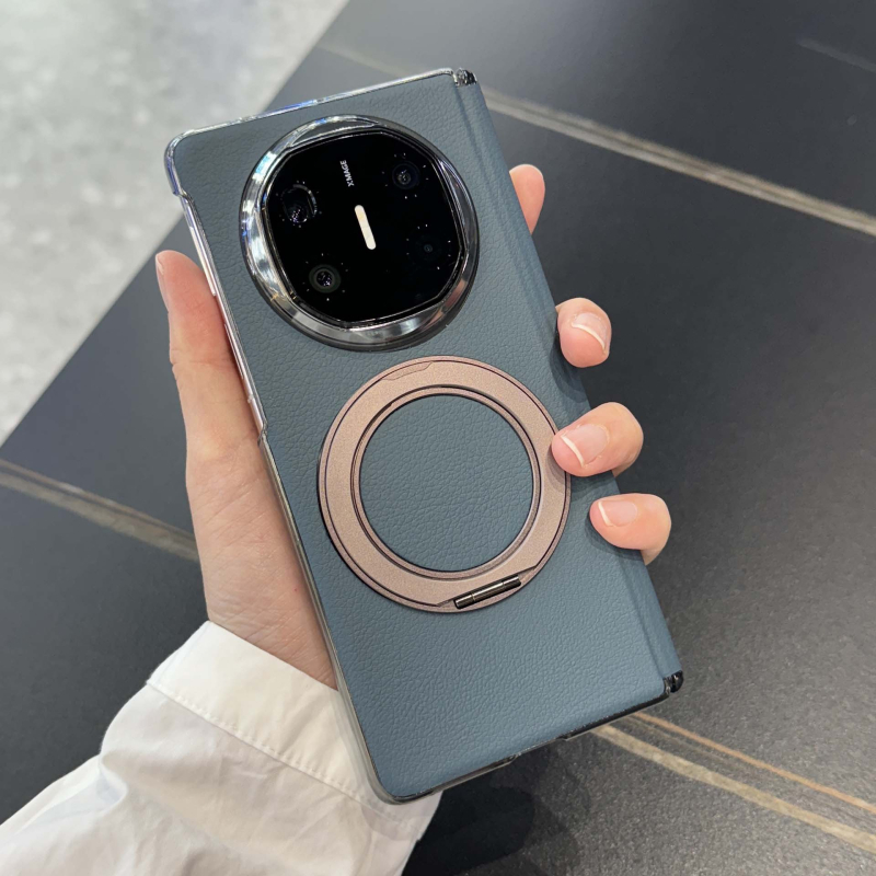 Θήκη Huawei Mate X6 από δέρμα με περιστρεφόμενη βάση και μαγνητικό περίβλημα, προστασία από κραδασμούς, αντιδακτυλικά αποτυπώματα