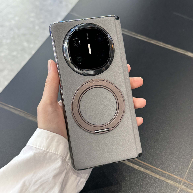 Θήκη Huawei Mate X6 από δέρμα με περιστρεφόμενη βάση και μαγνητικό περίβλημα, προστασία από κραδασμούς, αντιδακτυλικά αποτυπώματα