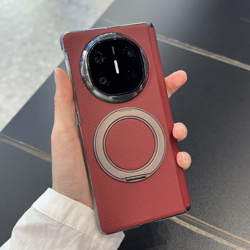 Θήκη Huawei Mate X6 από δέρμα με περιστρεφόμενη βάση και μαγνητικό περίβλημα, προστασία από κραδασμούς, αντιδακτυλικά αποτυπώματα