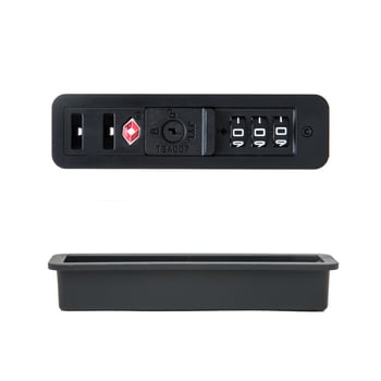 Κλειδαριά αποσκευών με ενσωματωμένο κλείδωμα φερμουάρ και συνδυαστικό κλείδωμα – πλαστικό αξεσουάρ αποσκευών