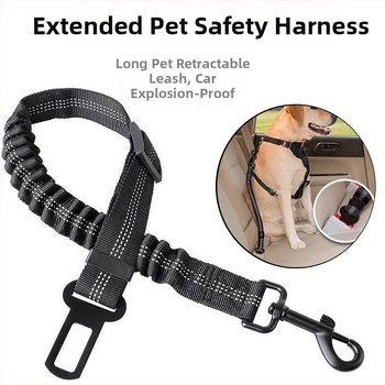Kutyák autóbiztonsági öve – állítható nylon vontató heveder, behúzható, Zhejiang eredetű