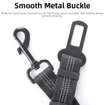 Kutyák autóbiztonsági öve – állítható nylon vontató heveder, behúzható, Zhejiang eredetű