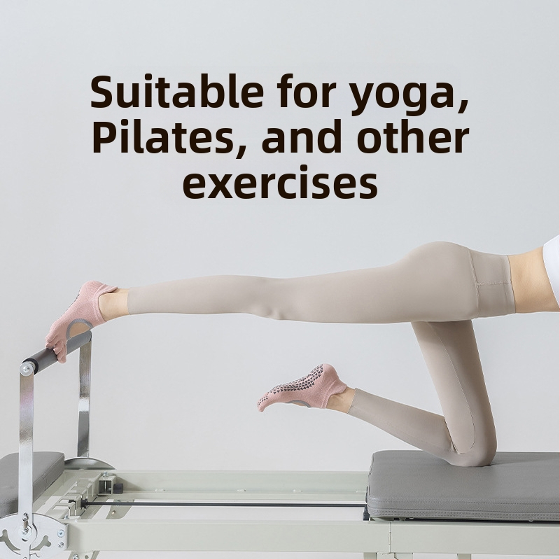 Női ötujjú jóga zokni szilikon tapadó résszel – pamut 80–90%, csúszásmentes, izzadságot felszívó, antibakteriális sport zokni