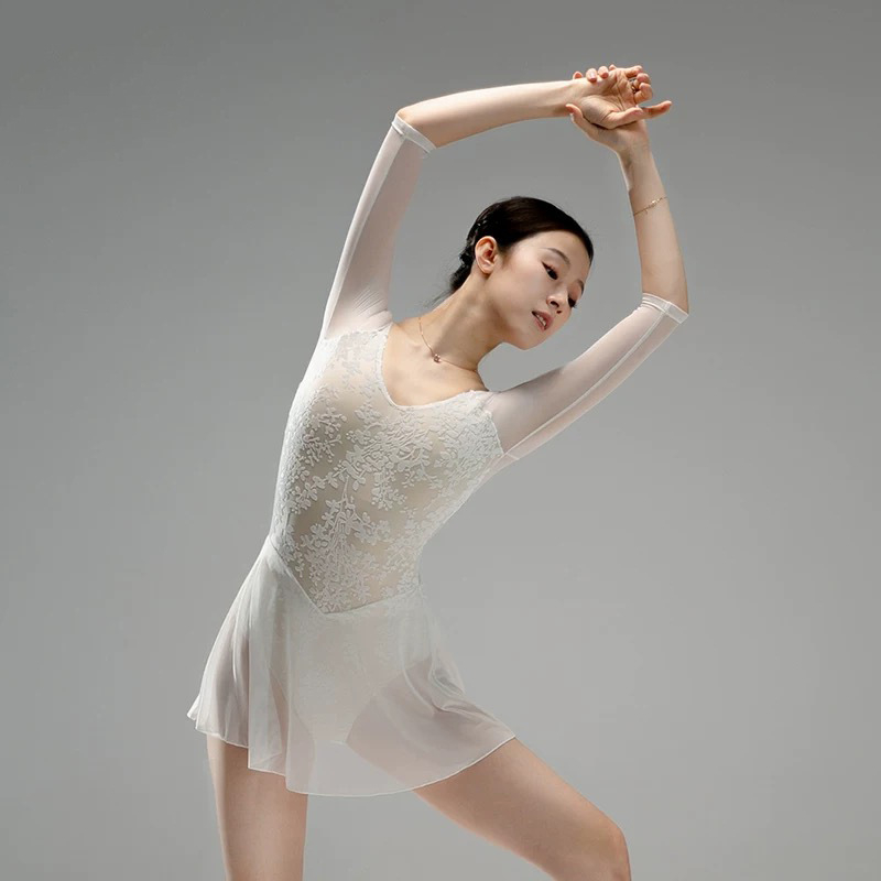Judydance Jednodelni plesni kostim od najlona, dugi rukav, za odrasle žene, balet/moderni ples, 88% najlon uz podstavu 12% spandex