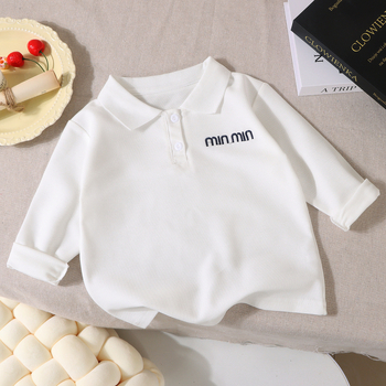 Gyerekek polo ing, hosszú ujjú, szabadidős stílus, 100% poliészter, fiúknak 8 év felett