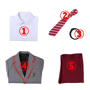 Cosplay kostim — Elite JK kampus uniforma, San Vida pamukova mješavina, Unisex, Za scenske izvedbe, Jesen 2022