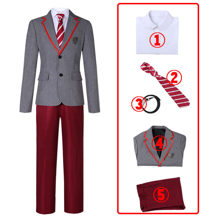 Cosplay kostim — Elite JK kampus uniforma, San Vida pamukova mješavina, Unisex, Za scenske izvedbe, Jesen 2022