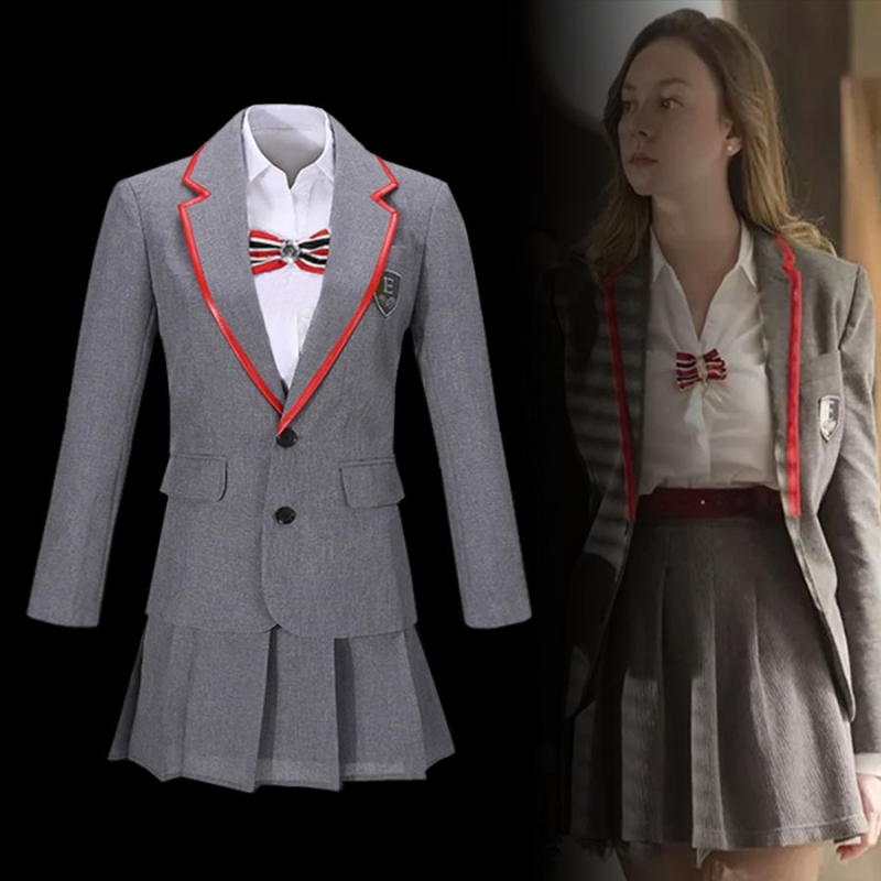 Cosplay kostim — Elite JK kampus uniforma, San Vida pamukova mješavina, Unisex, Za scenske izvedbe, Jesen 2022