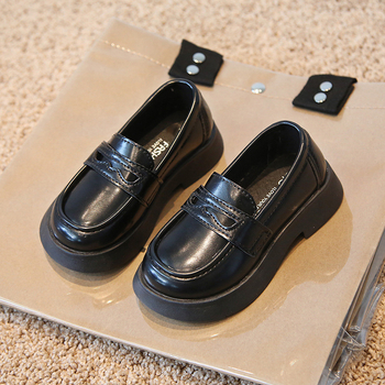 Dječji kožni loafers s mekanom potplatom, Mary Jane stil — gornji dio: sintetička koža; unutarnji PU; đon PU; potplat: kompozit; podrijetlo: Taizhou, Zhejiang