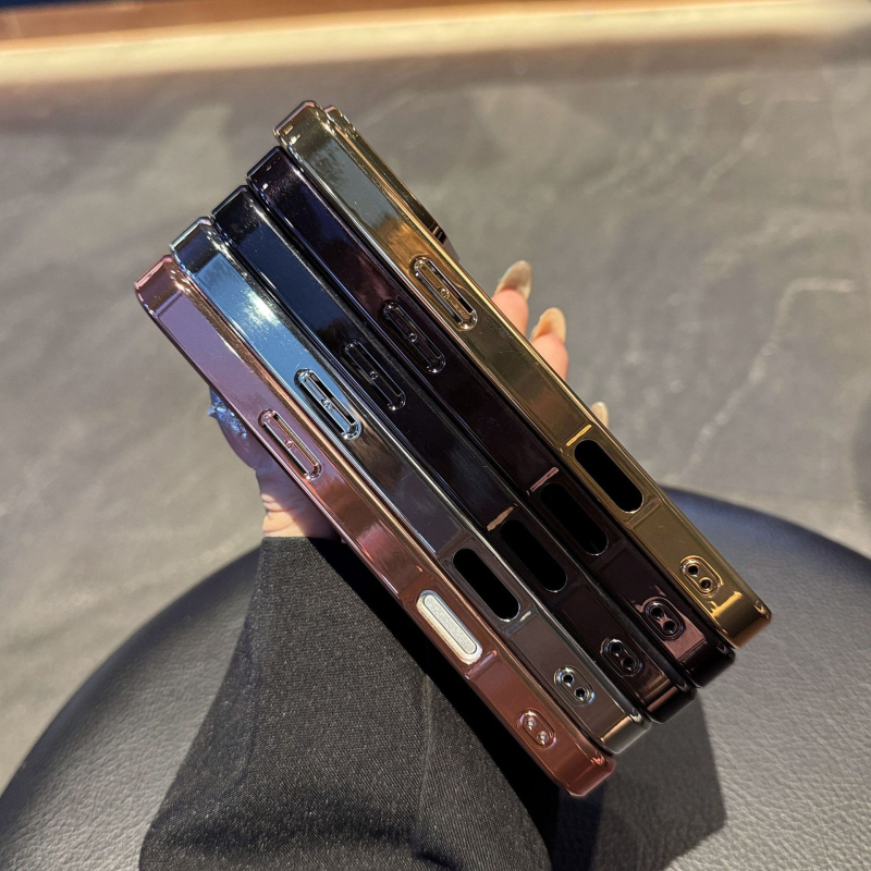 Ogledalo za šminku za kućište telefona, elektroplatirani završetak, 2-u-1, ljepilo montaža, PC materijal, zaštita od padova