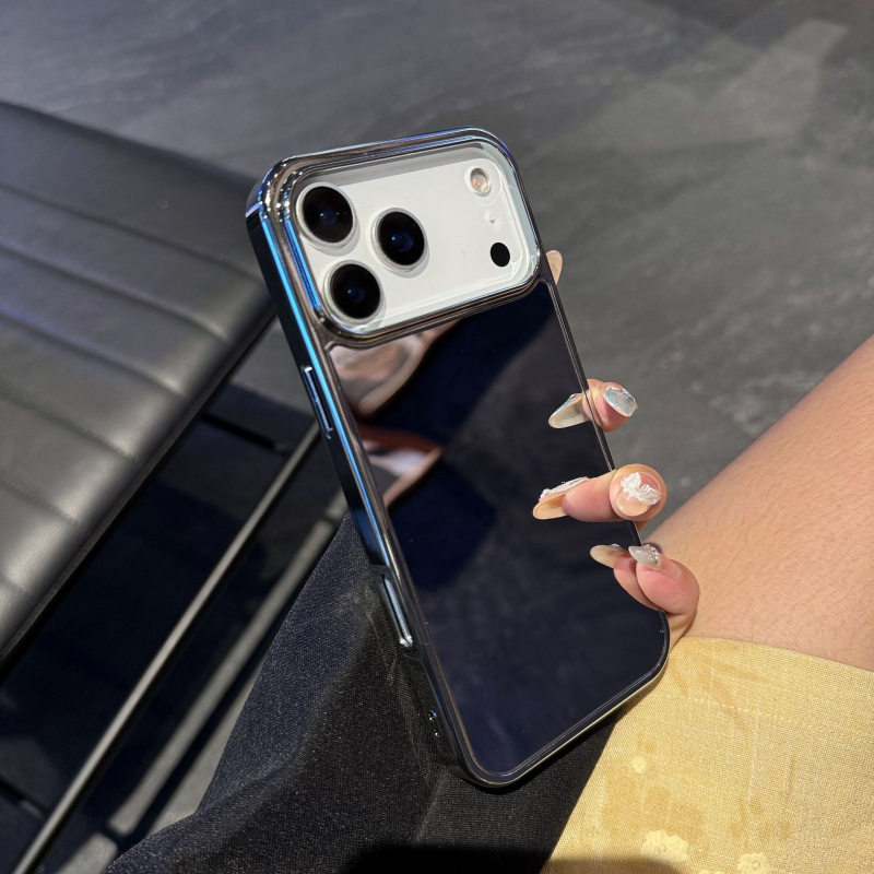 Ogledalo za šminku za kućište telefona, elektroplatirani završetak, 2-u-1, ljepilo montaža, PC materijal, zaštita od padova