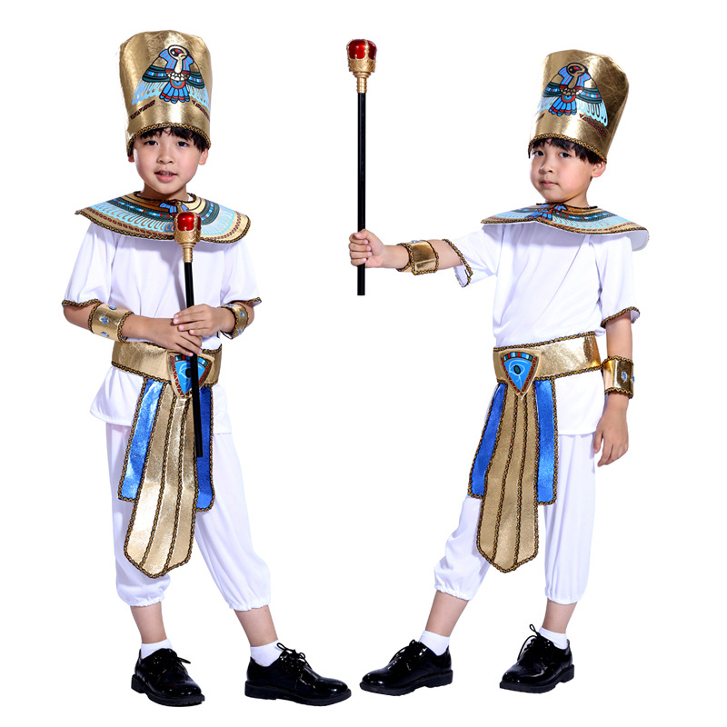 Cosplay Halloween kostim: Egipatski faraon Kleopatra — dječji kostim, princ i princeza