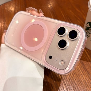 Ochranný kryt pre iPhone 17 Pro Max s airbagovou ochranou, tvrdený obal, minimalistický štýl, akrylový materiál, protišmykový, magnetická priľnavosť