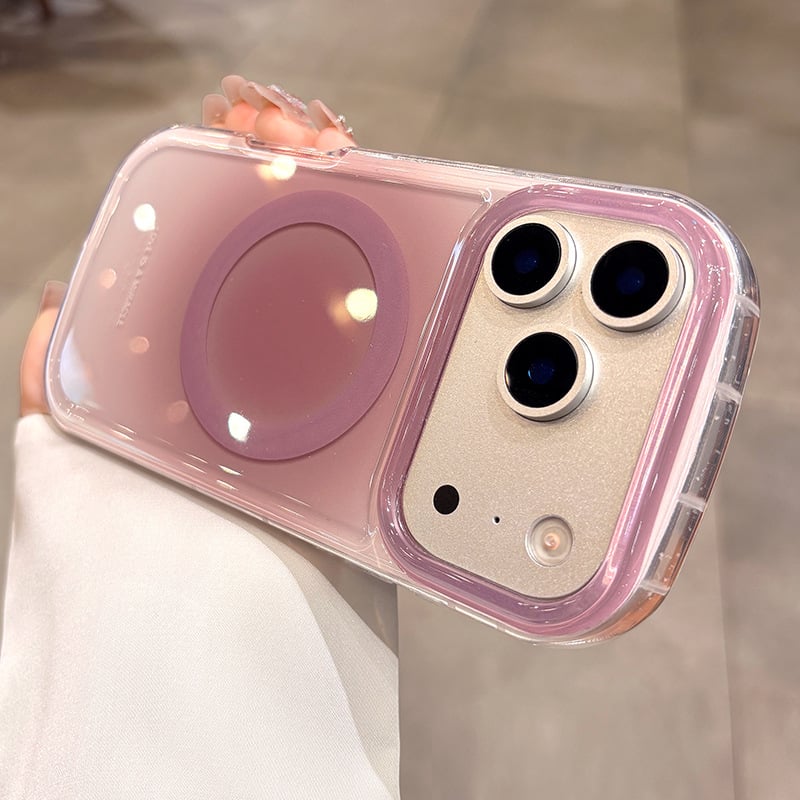 Ochranný kryt pre iPhone 17 Pro Max s airbagovou ochranou, tvrdený obal, minimalistický štýl, akrylový materiál, protišmykový, magnetická priľnavosť