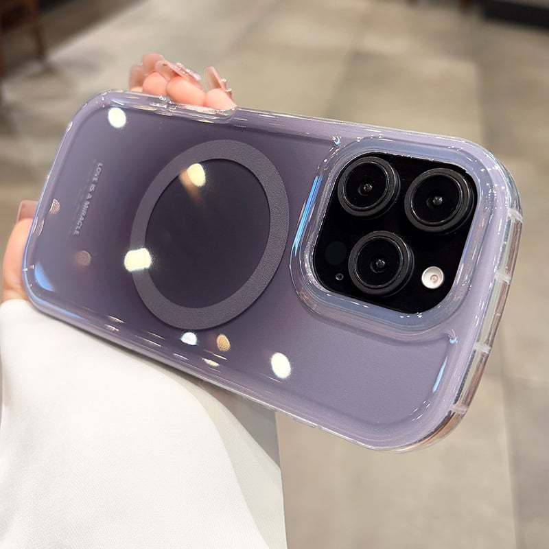 Ochranný kryt pre iPhone 17 Pro Max s airbagovou ochranou, tvrdený obal, minimalistický štýl, akrylový materiál, protišmykový, magnetická priľnavosť