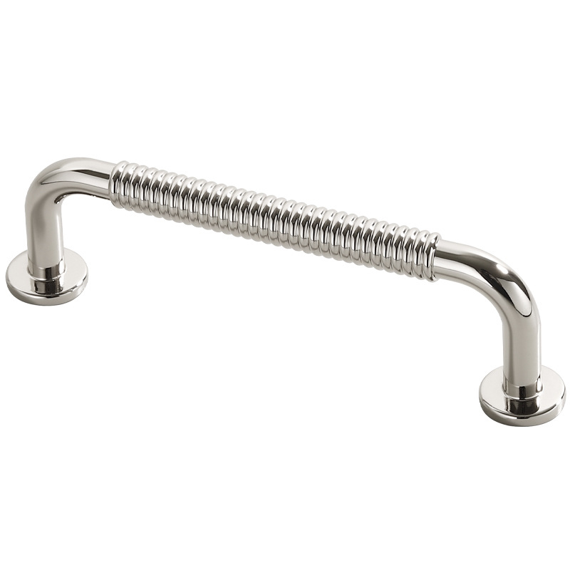 Mâner ușă garderob și dulap, aliaj de zinc, AB20001, finisaj electroplacat