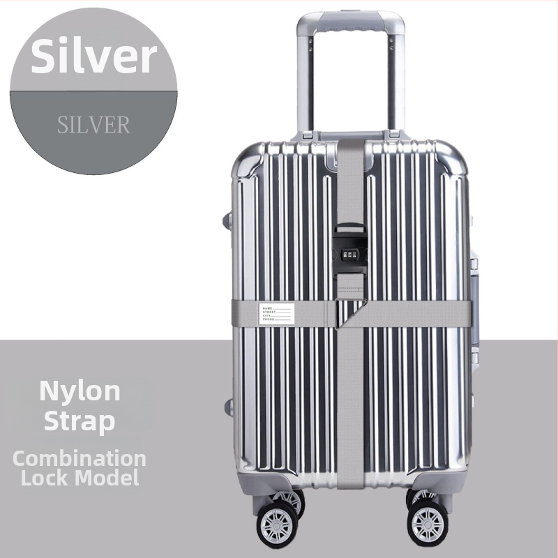 Nylonový popruh na batožinu s funkciou proti krádeži, odolný voči otrasom a znižovaním zaťaženia (Materiál: Nylon; Funkcie: Proti krádeži, Odolnosť voči otrasom, Znižovanie zaťaženia; Značka: Vlastná výroba)