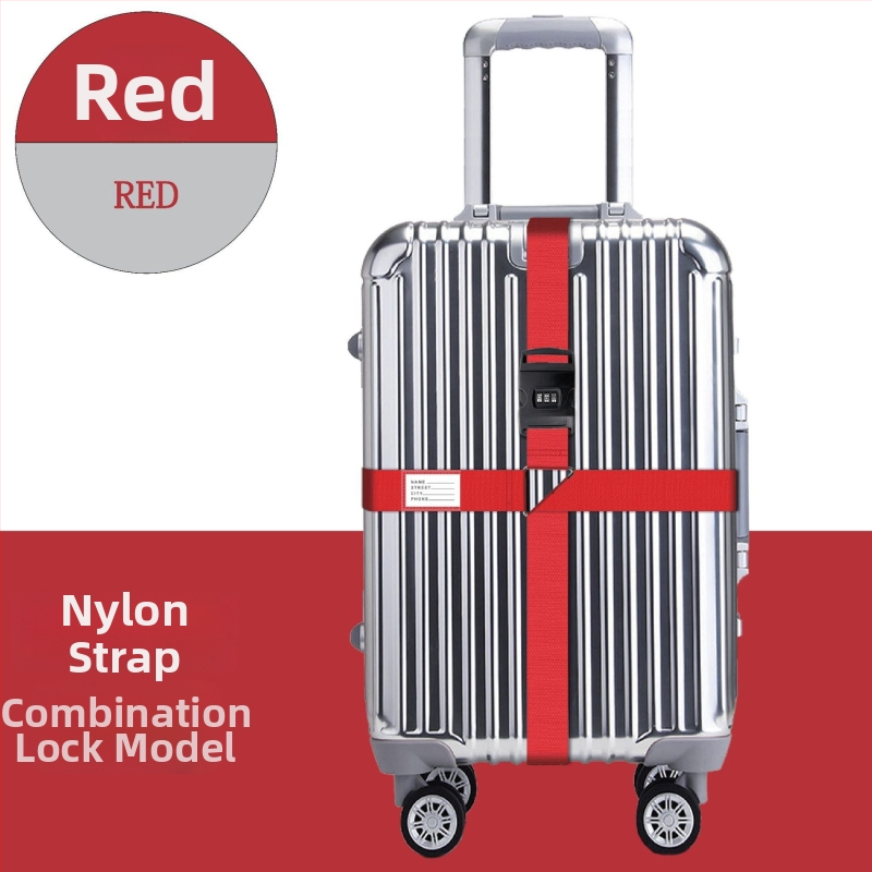 Nylonový popruh na batožinu s funkciou proti krádeži, odolný voči otrasom a znižovaním zaťaženia (Materiál: Nylon; Funkcie: Proti krádeži, Odolnosť voči otrasom, Znižovanie zaťaženia; Značka: Vlastná výroba)