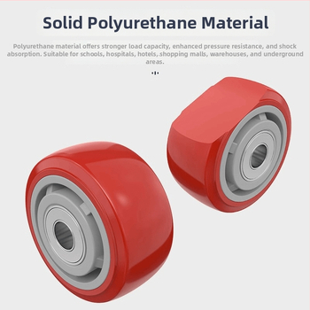 Roată pivotantă universală din poliuretan, pentru cărucioare și remorci – funcționare silențioasă