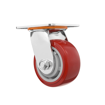 Roată pivotantă universală din poliuretan, pentru cărucioare și remorci – funcționare silențioasă
