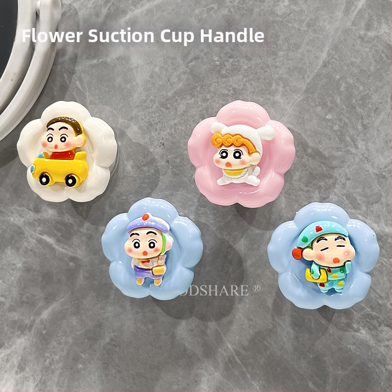 Mâner de ușă cu ventuză pentru uși glisante din sticlă și dulapuri, fără găuri, aliaj de zinc, model Cyp+3