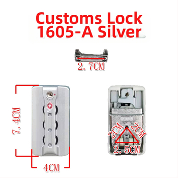 Μέρη κλειδαριάς αποσκευών TSA007 — Κλείδωμα με κωδικό, ABS υλικό, Αντικλεπτικά