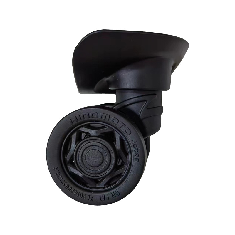 GTIV50 тихо колело за куфар Hinomoto – заместващо пластмасово колело за ремонт с алуминиево рамо