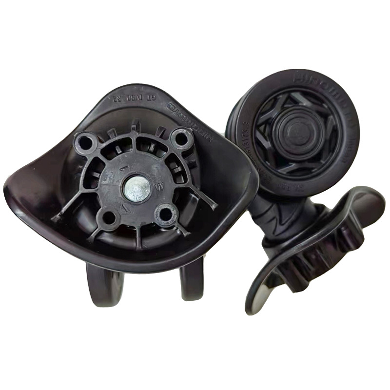 GTIV50 тихо колело за куфар Hinomoto – заместващо пластмасово колело за ремонт с алуминиево рамо