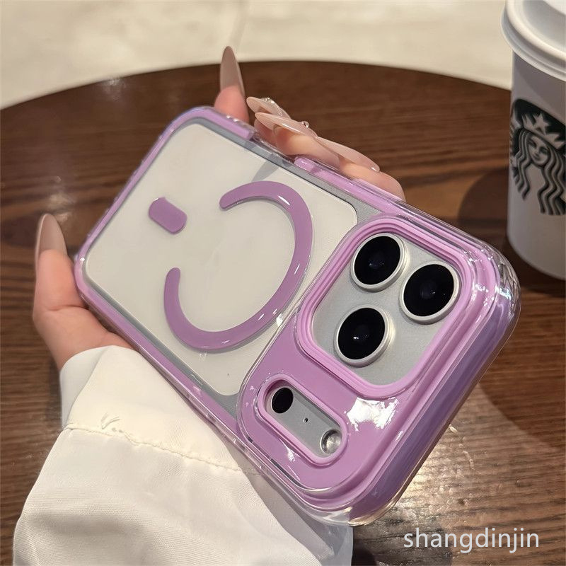 Husă iPhone TPU cu Air-Cushion, textură embossată, antișoc, disipare a căldurii, magnetică, rezistentă la amprente