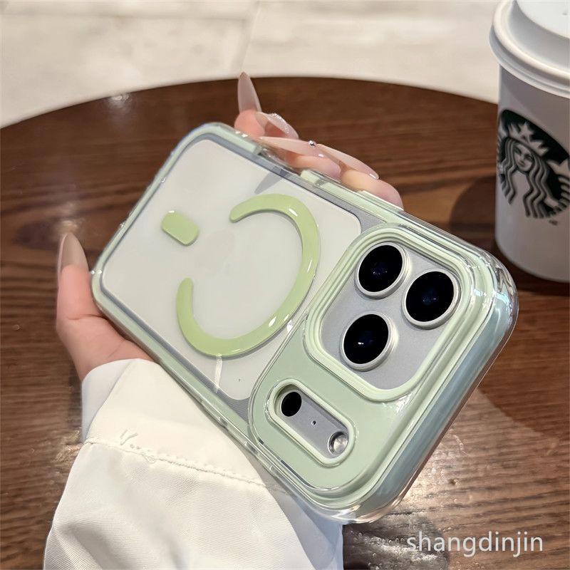 Husă iPhone TPU cu Air-Cushion, textură embossată, antișoc, disipare a căldurii, magnetică, rezistentă la amprente