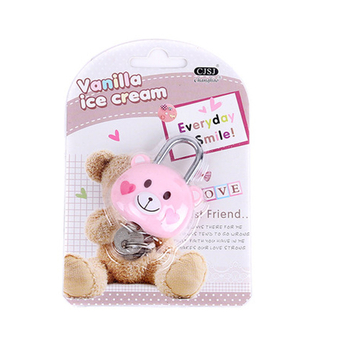 Lacăt CH-30, încuietoare mecanică cu carcasă din plastic și miez de cupru; pentru utilizare zilnică, bagaje și caiete; stil modern minimalist.