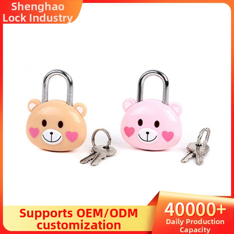 Lacăt CH-30, încuietoare mecanică cu carcasă din plastic și miez de cupru; pentru utilizare zilnică, bagaje și caiete; stil modern minimalist.