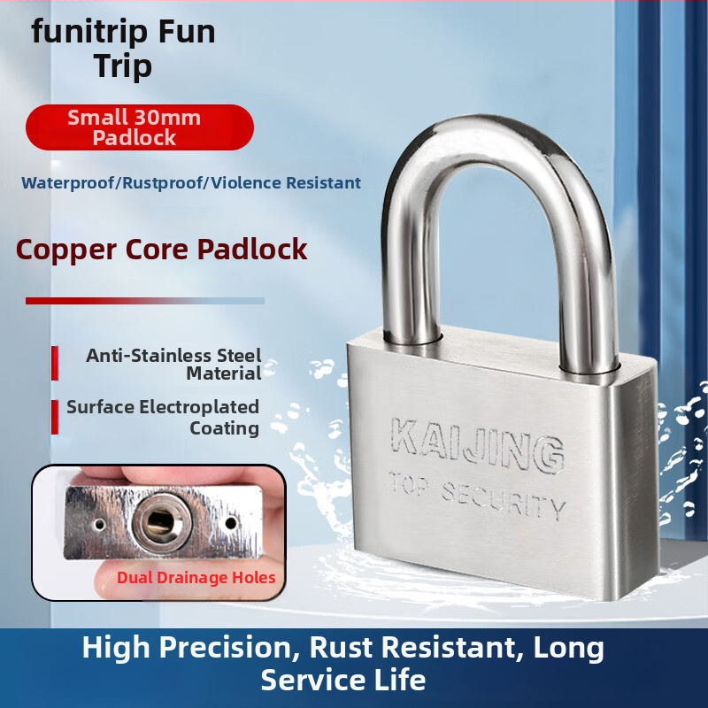 Lacăt din oțel inoxidabil, stil modern minimalist, lacăt pentru uz casnic, brand Interesting trip