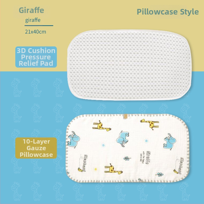 Μαξιλάρι-σύννεφο για νεογνά — Bibione/Bibiwan — 100% βαμβάκι — στυλ κινουμένων σχεδίων — για νεογέννητα 0–1 ετών