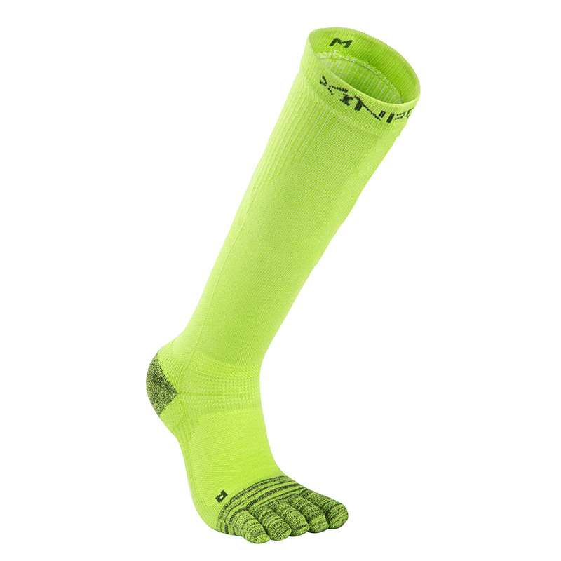 Șosete de compresie cu cinci degete, până la gambă, Coolmax, uscare rapidă, antibacteriene, anti-alunecare