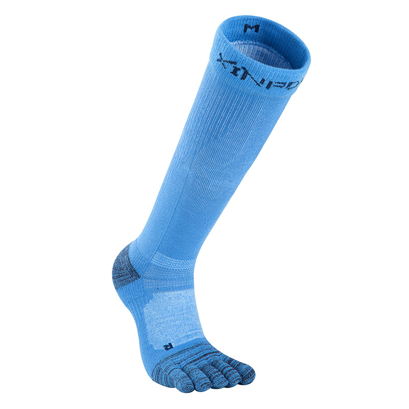 Șosete de compresie cu cinci degete, până la gambă, Coolmax, uscare rapidă, antibacteriene, anti-alunecare