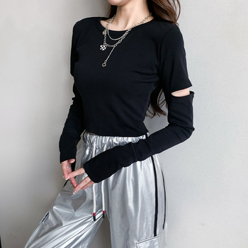 Női paillettes jazz tánc szett - rövid jelmez hip-hop utcai stílushoz, pamut 50–70% + másik anyag <30%, 2025 tavasz