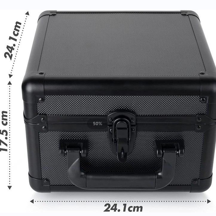 Κουτί καρτών από κράμα αλουμινίου με διπλές θήκες και σχεδίαση κλειδώματος τελωνείου για ασφαλή, ανθεκτική αποθήκευση