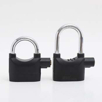 Lacăt cu alarmă din aliaj de aluminiu/plastic, lacăt cu lanț pentru bicicletă și motocicletă