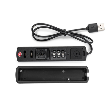 Κλειδαριά αποσκευών TSA23068 με κωδικό ασφαλείας και USB θύρα φόρτισης, ABS υλικό, αντικλοπής